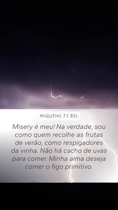 Miquéias 7:1 BSL Bible Verse Image