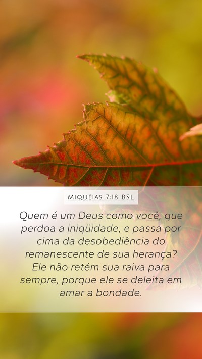 Miquéias 7:18 BSL Bible Verse Image