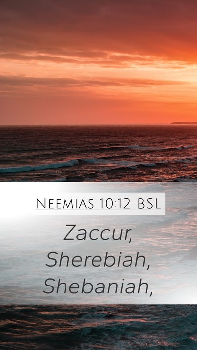 Neemias 10:12 BSL Bible Verse Image