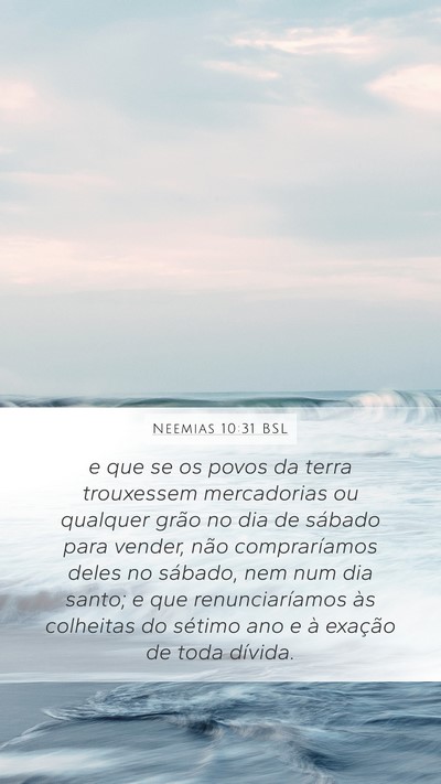 Neemias 10:31 BSL Bible Verse Image