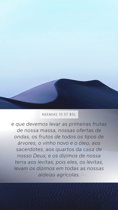 Neemias 10:37 BSL Bible Verse Image