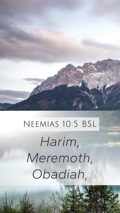 Neemias 10:5 BSL Bible Verse Image