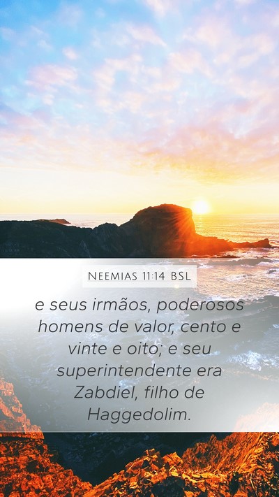 Neemias 11:14 BSL Bible Verse Image