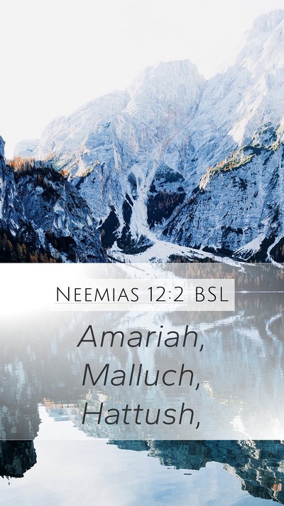 Neemias 12:2 BSL Mobile Phone Wallpaper - Amariah, Malluch, - Mobile Bible Verse Wallpaper