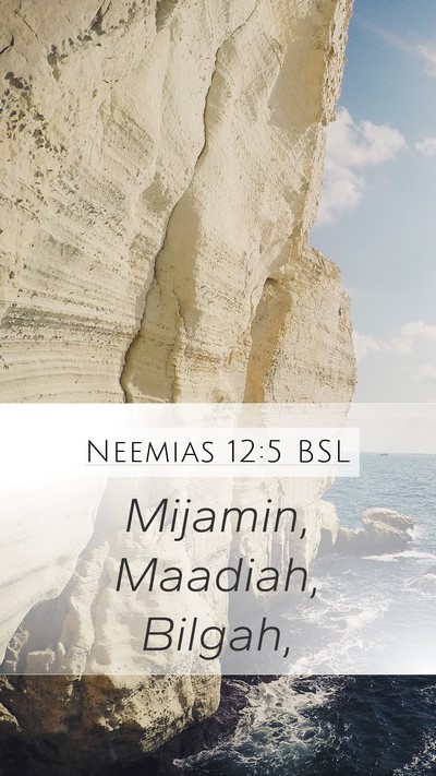 Neemias 12:5 BSL Bible Verse Image