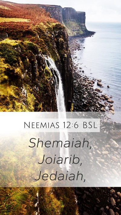 Neemias 12:6 BSL Bible Verse Image