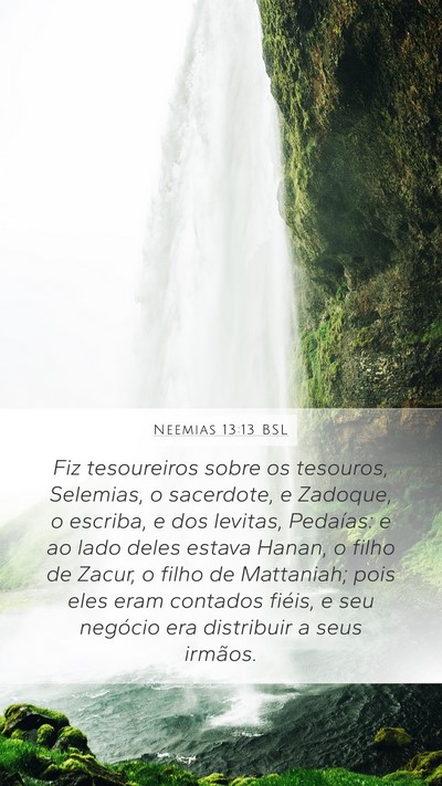 Neemias 13:13 BSL Bible Verse Image