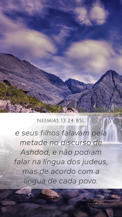 Neemias 13:24 BSL Bible Verse Image
