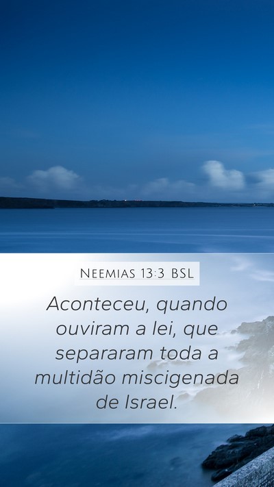Neemias 13:3 BSL Bible Verse Image