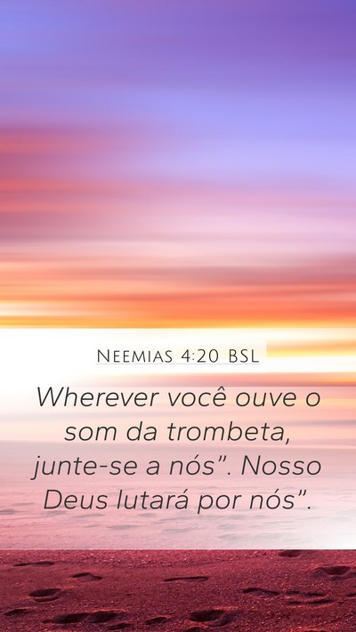 Neemias 4:20 BSL Bible Verse Image