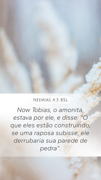 Neemias 4:3 BSL Bible Verse Image