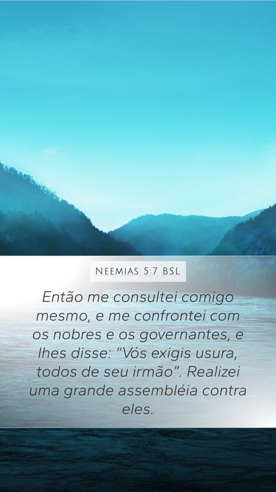 Neemias 5:7 BSL Bible Verse Image