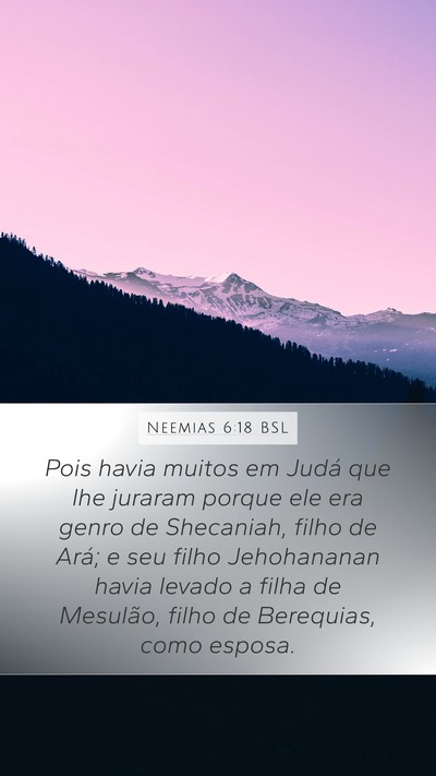 Neemias 6:18 BSL Bible Verse Image