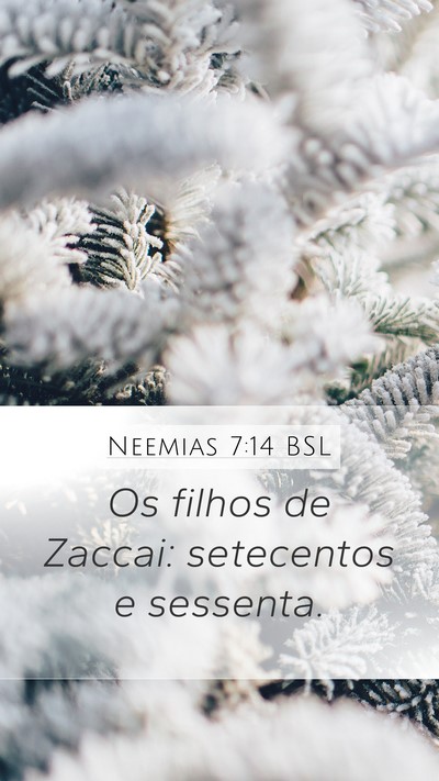 Neemias 7:14 BSL Mobile Phone Wallpaper - Os filhos de Zaccai: setecentos e - Mobile Bible Verse Wallpaper