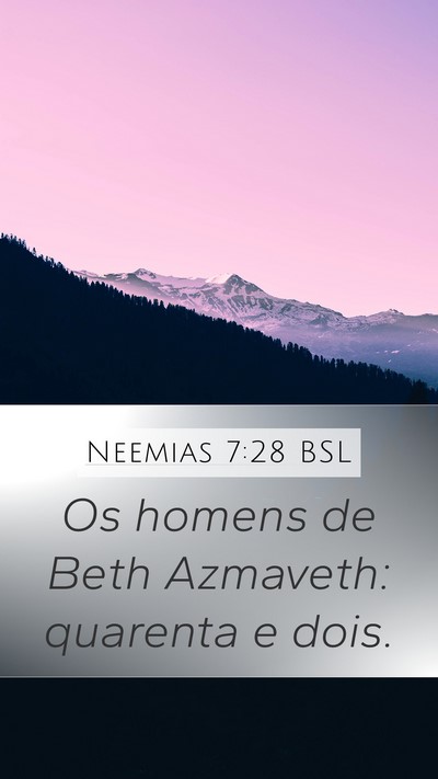 Neemias 7:28 BSL Bible Verse Image