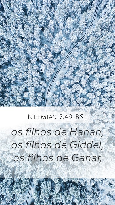 Neemias 7:49 BSL Mobile Phone Wallpaper - os filhos de Hanan, os filhos de Giddel, os - Mobile Bible Verse Wallpaper
