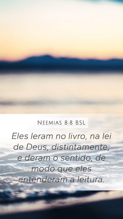 Neemias 8:8 BSL Bible Verse Image