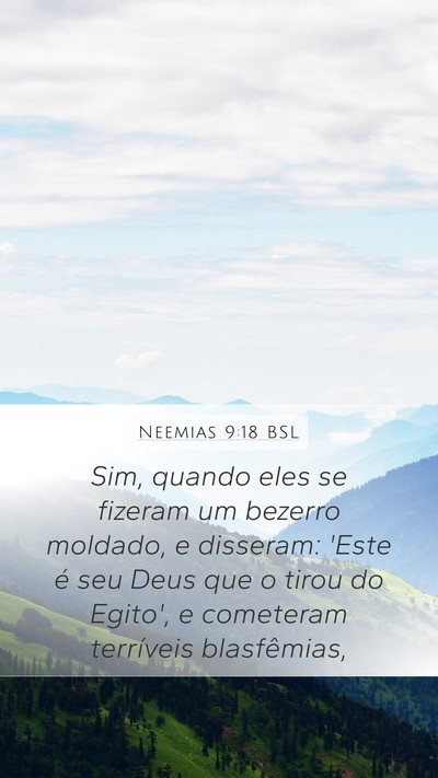 Neemias 9:18 BSL Bible Verse Image