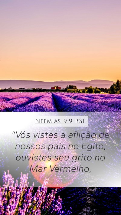 Neemias 9:9 BSL Bible Verse Image