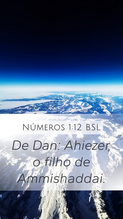 Números 1:12 BSL Bible Verse Image
