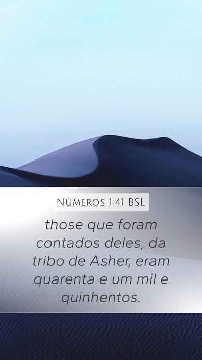 Números 1:41 BSL Bible Verse Image