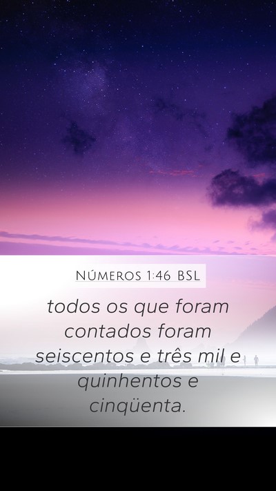 Números 1:46 BSL Bible Verse Image