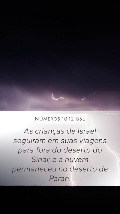 Números 10:12 BSL Bible Verse Image