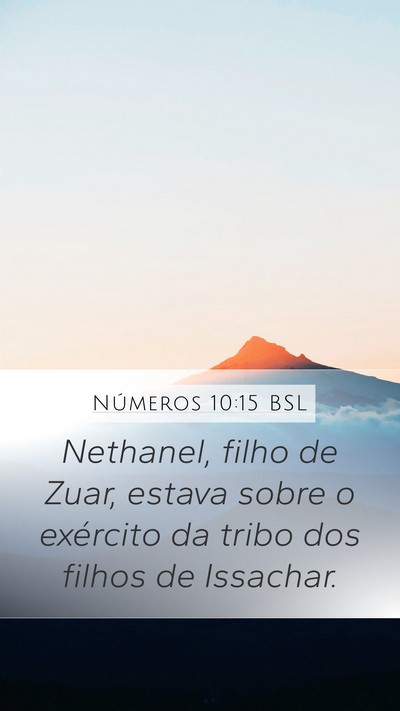 Números 10:15 BSL Bible Verse Image