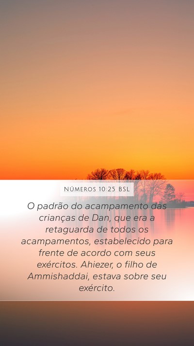Números 10:25 BSL Bible Verse Image