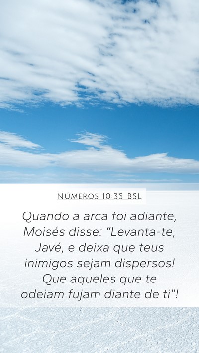 Números 10:35 BSL Bible Verse Image
