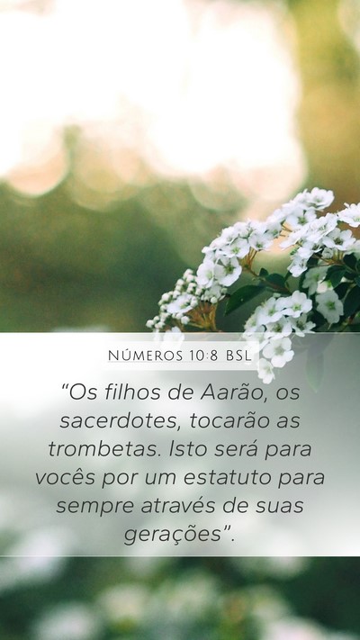 Números 10:8 BSL Bible Verse Image