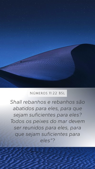Números 11:22 BSL Mobile Phone Wallpaper - Shall rebanhos e rebanhos são abatidos para - Mobile Bible Verse Wallpaper