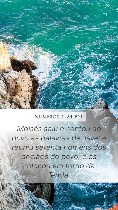 Números 11:24 BSL Bible Verse Image
