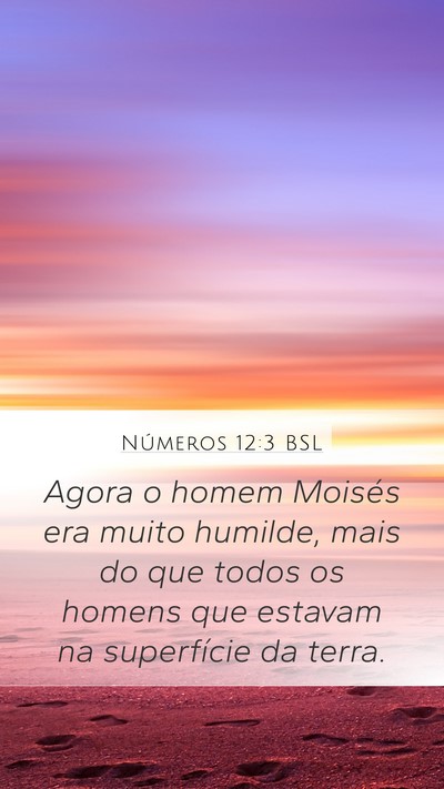 Números 12:3 BSL Mobile Phone Wallpaper - Agora o homem Moisés era muito humilde, mais do - Mobile Bible Verse Wallpaper