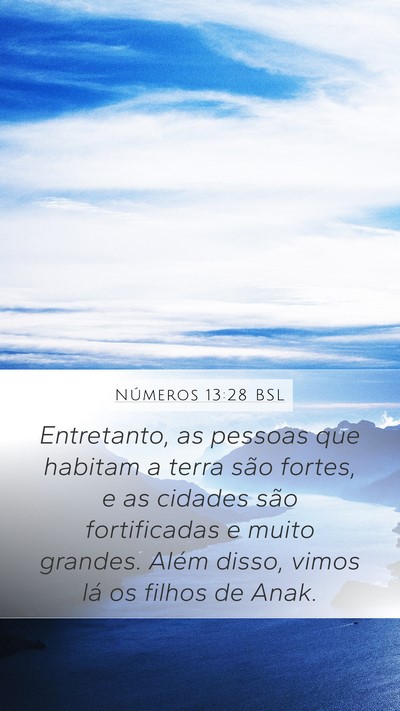 Números 13:28 BSL Bible Verse Image