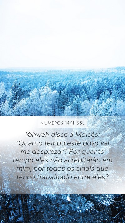 Números 14:11 BSL Mobile Phone Wallpaper - Yahweh disse a Moisés: “Quanto tempo este povo - Mobile Bible Verse Wallpaper