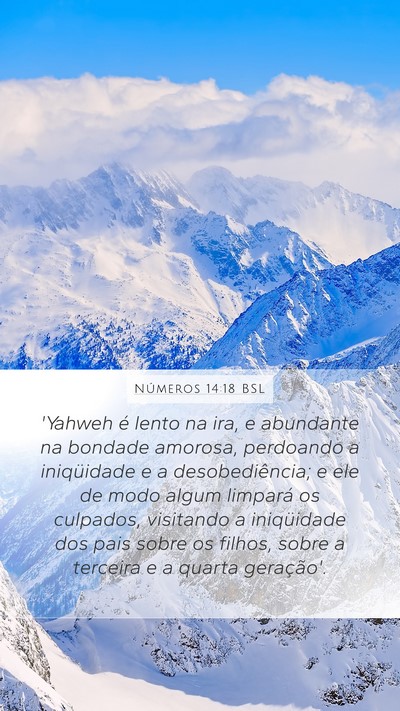 Números 14:18 BSL Bible Verse Image