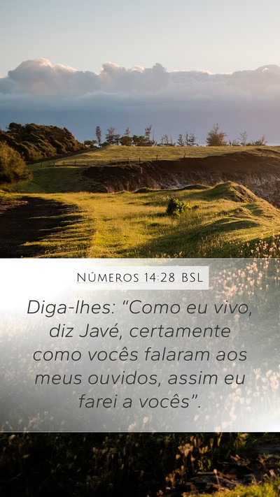 Números 14:28 BSL Bible Verse Image