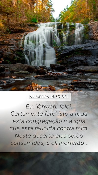Números 14:35 BSL Bible Verse Image