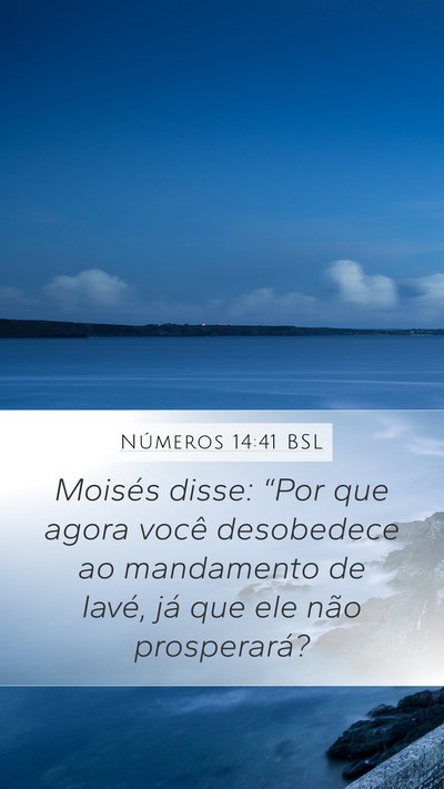 Números 14:41 BSL Bible Verse Image