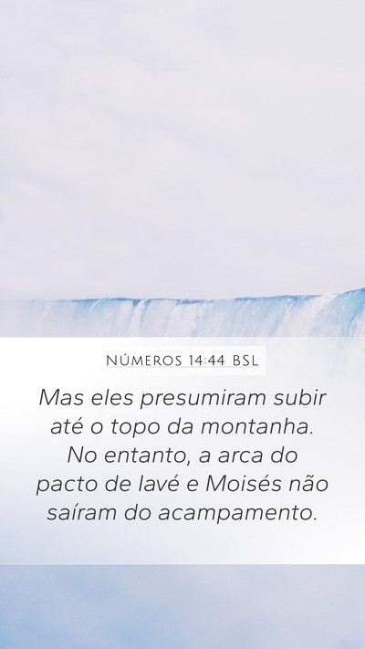 Números 14:44 BSL Bible Verse Image