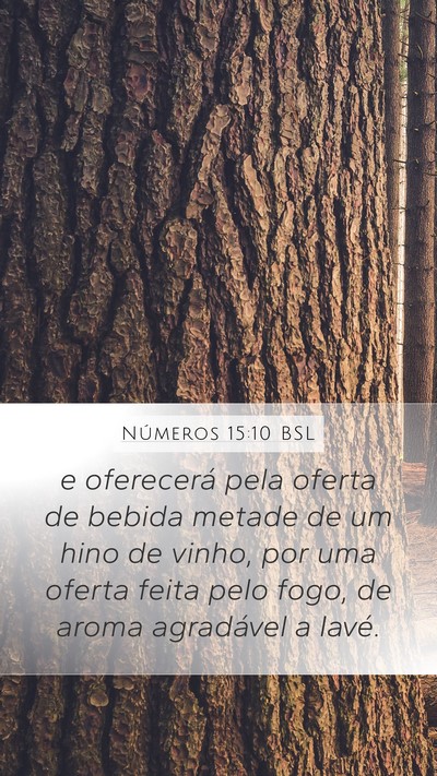 Números 15:10 BSL Mobile Phone Wallpaper - e oferecerá pela oferta de bebida metade de um - Mobile Bible Verse Wallpaper