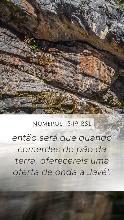 Números 15:19 BSL Bible Verse Image