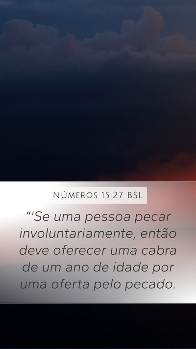 Números 15:27 BSL Bible Verse Image