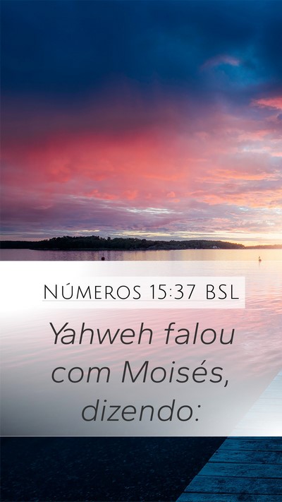 Números 15:37 BSL Bible Verse Image