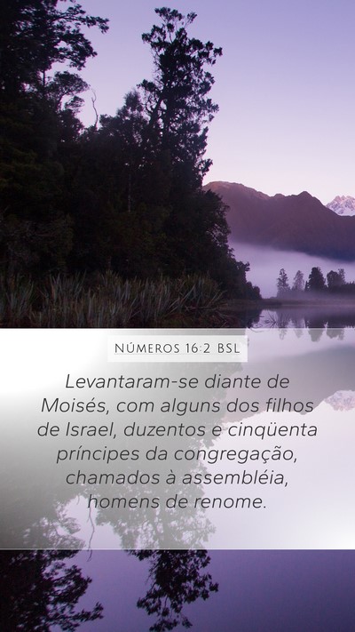 Números 16:2 BSL Bible Verse Image