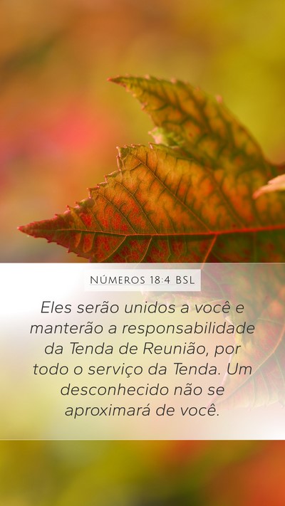 Números 18:4 BSL Bible Verse Image
