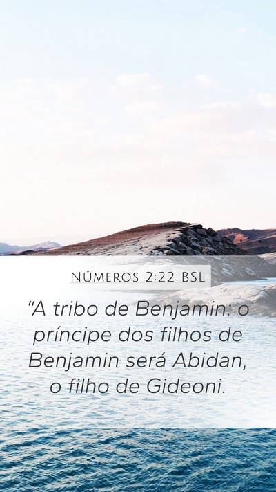 Números 2:22 BSL Bible Verse Image