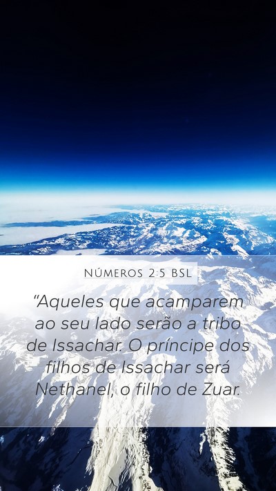 Números 2:5 BSL Bible Verse Image