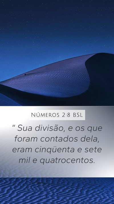 Números 2:8 BSL Bible Verse Image